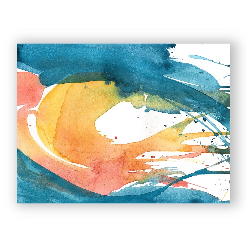 Original Abstract Serene Sea Painting - Serenity 10